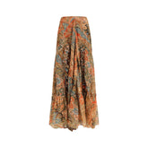 Etro Multicolor Silk Long Skirt - IT44 | L