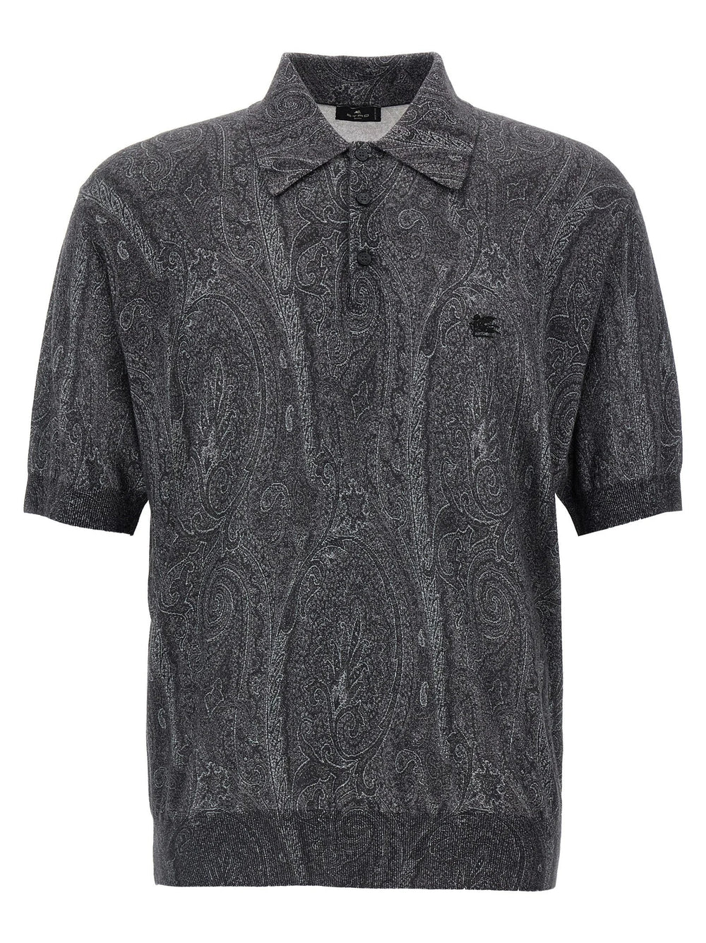 Etro Multicolor Silk Polo Shirt