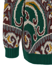 Etro Multicolor Wool Cardigan - IT40