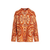 Etro Orange Polyamide Sweatshirt