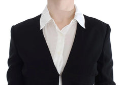 Exte Black Blue Two Piece Suit Skirt & Blazer - IT42|M - Skirt Suits