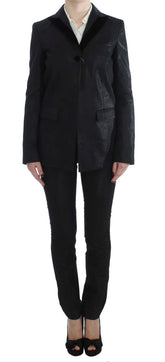 Exte Black One Button Three Piece Suit - IT42|M - Pant Suits