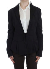 Exte Black Stretch Single Breasted Blazer Jacket - Coats & Jackets