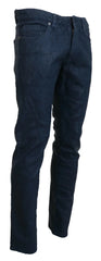 Exte Blue Cotton Tapered Slim Fit Men Casual Denim Jeans - IT48 | M - Jeans