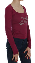 Exte Crystal Embellished Long Sleeve Casual Top - Blouses