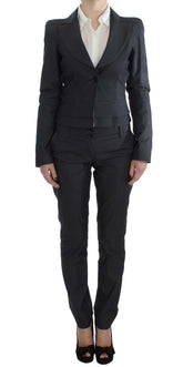 Exte Gray One Button Two Piece Suit - IT42|M - Pant Suits