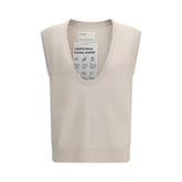Extreme Cashmere Beige Cashmere Sleeveles Sweater - One Size