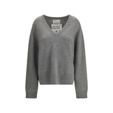 Extreme Cashmere Gray Cashmere Cashmere Sweater - One Size