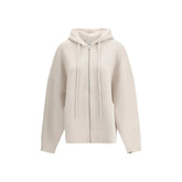 Extreme Cashmere White Cashmere Hoodie - One Size