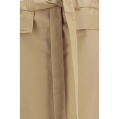 Fabiana Filippi Beige Midilång Skirt i Bomull
