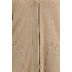 Fabiana Filippi Beige Fleece Wool Cardigan - IT42 | L
