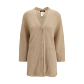 Fabiana Filippi Beige Fleece Wool Cardigan - IT42 | L