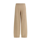 Fabiana Filippi Beige Fleece Wool Casual Pants