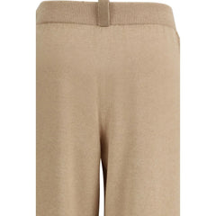 Fabiana Filippi Beige Fleece Wool Casual Pants