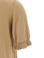 Fabiana Filippi Beige Silk Polo Shirt - IT42
