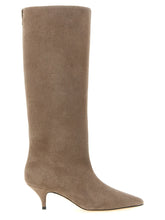 Fabiana Filippi Beige Suede Leather Over The Knee