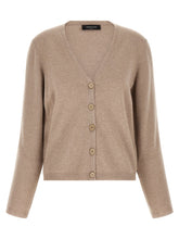 Fabiana Filippi Beige Virgin Wool Cardigan