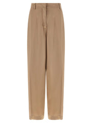 Fabiana Filippi Beige Viscose Casual Pants