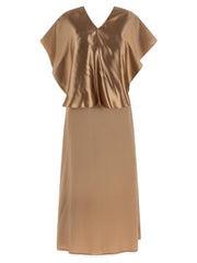 Fabiana Filippi Beige Viscose Midi Dress - IT40