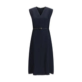 Fabiana Filippi Blue Polyamide Long Dress