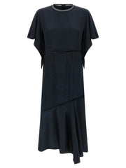 Fabiana Filippi Blue Viscose Midi Dress