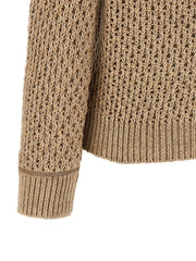 Fabiana Filippi Brown Cotton Cardigan