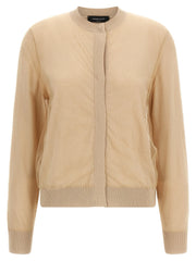 Fabiana Filippi Brown Virgin Wool Cardigan