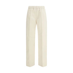 Fabiana Filippi Cream Cotton Casual Pants