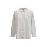Fabiana Filippi Gray Fleece Wool Shirt