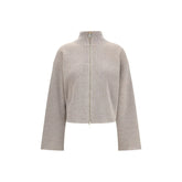 Fabiana Filippi Reversible Platinum Mohair Jacket - IT40 | M - Wrap Coats