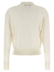 Fabiana Filippi White Cashmere Cardigan - IT44