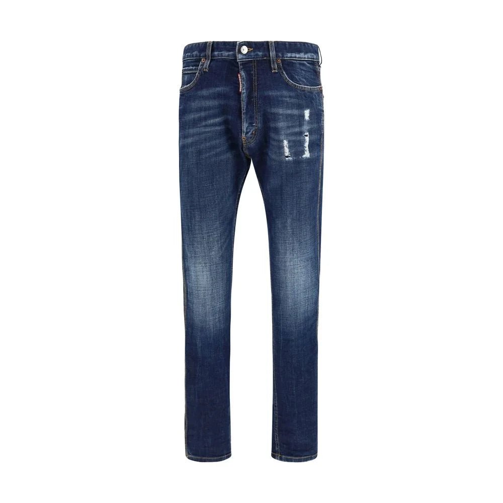 Dsquared² Blue Cotton Jeans Denim