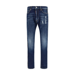 Dsquared² Blue Cotton Jeans Denim