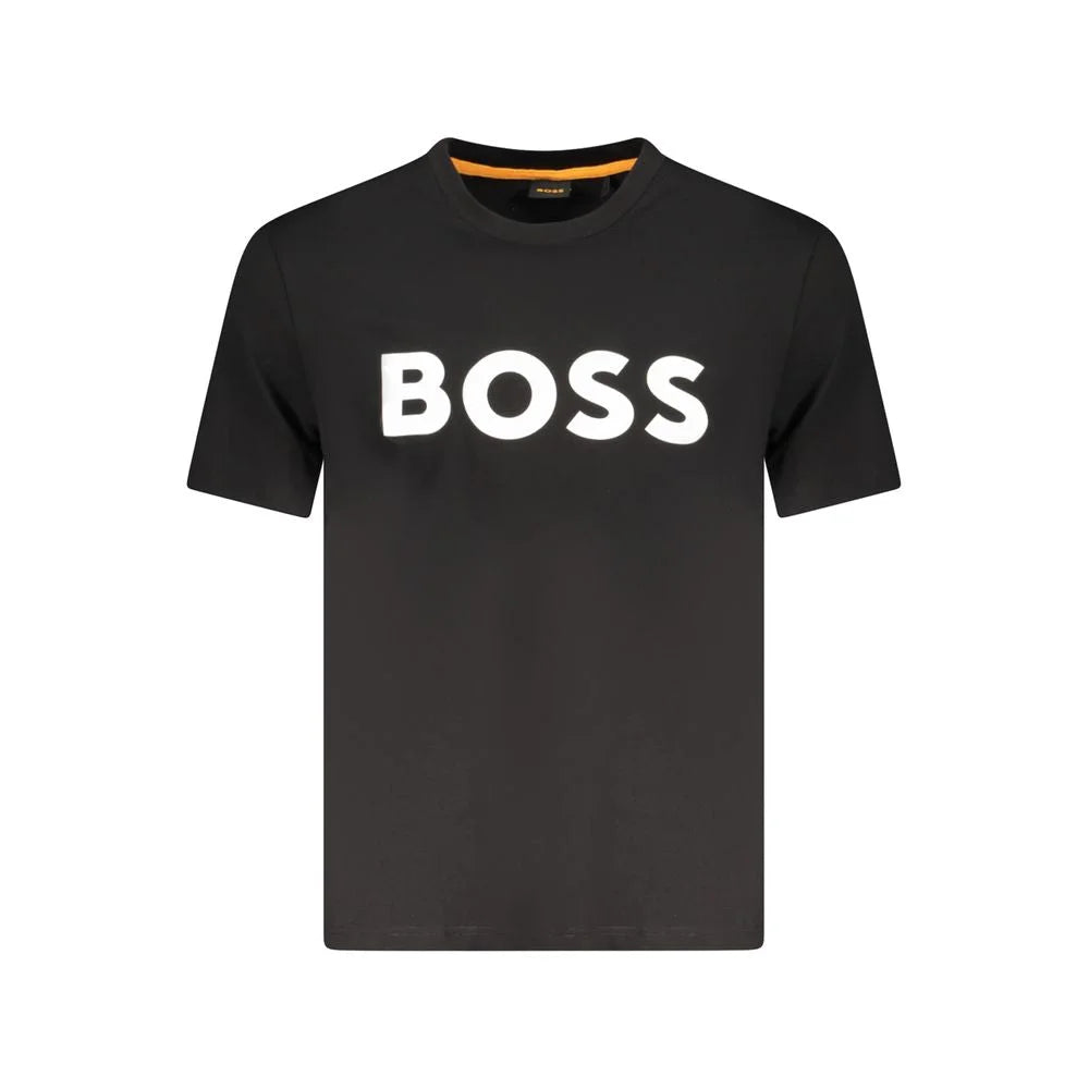 Hugo Boss Black Cotton Men T-Shirt - XL