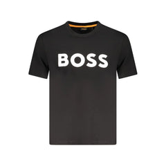 Hugo Boss Black Cotton Men T-Shirt - XL