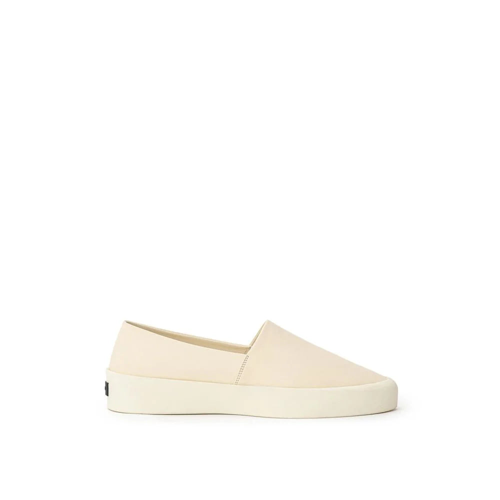 Fear Of God Beige Leather Slip-On Loafer - EU44/US11 - Flats