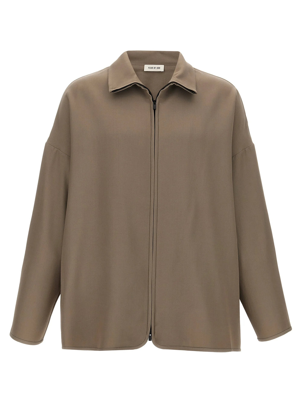 Fear Of God Beige Virgin Wool Full-Length Jacket - M