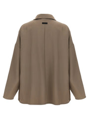 Fear Of God Beige Virgin Wool Full-Length Jacket - M