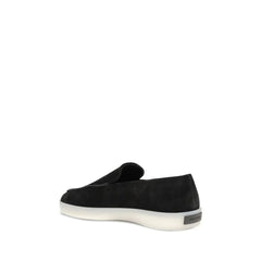 Fear Of God Black Leather Slip-On Loafers