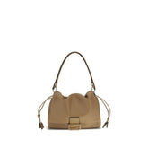 Fendi Beige Calf Leather Bos Taurus Shoulder Bag