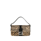 Fendi Beige Calf Leather Bos Taurus Shoulder Bag