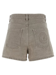 Fendi Beige Cotton Bermuda Shorts - IT40