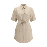 Fendi Beige Cotton Casual Dress