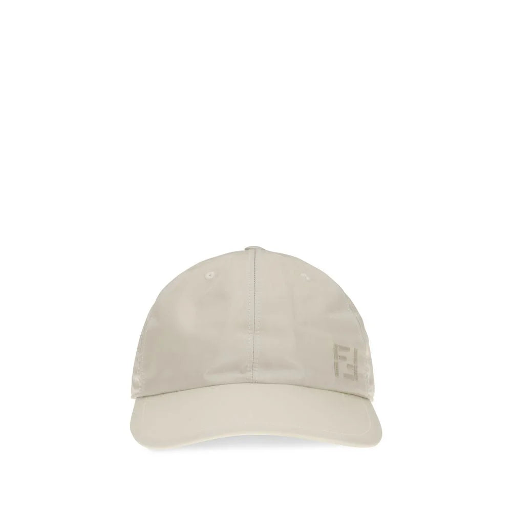 Fendi Beige Nylon Cap (Baseball Hat)