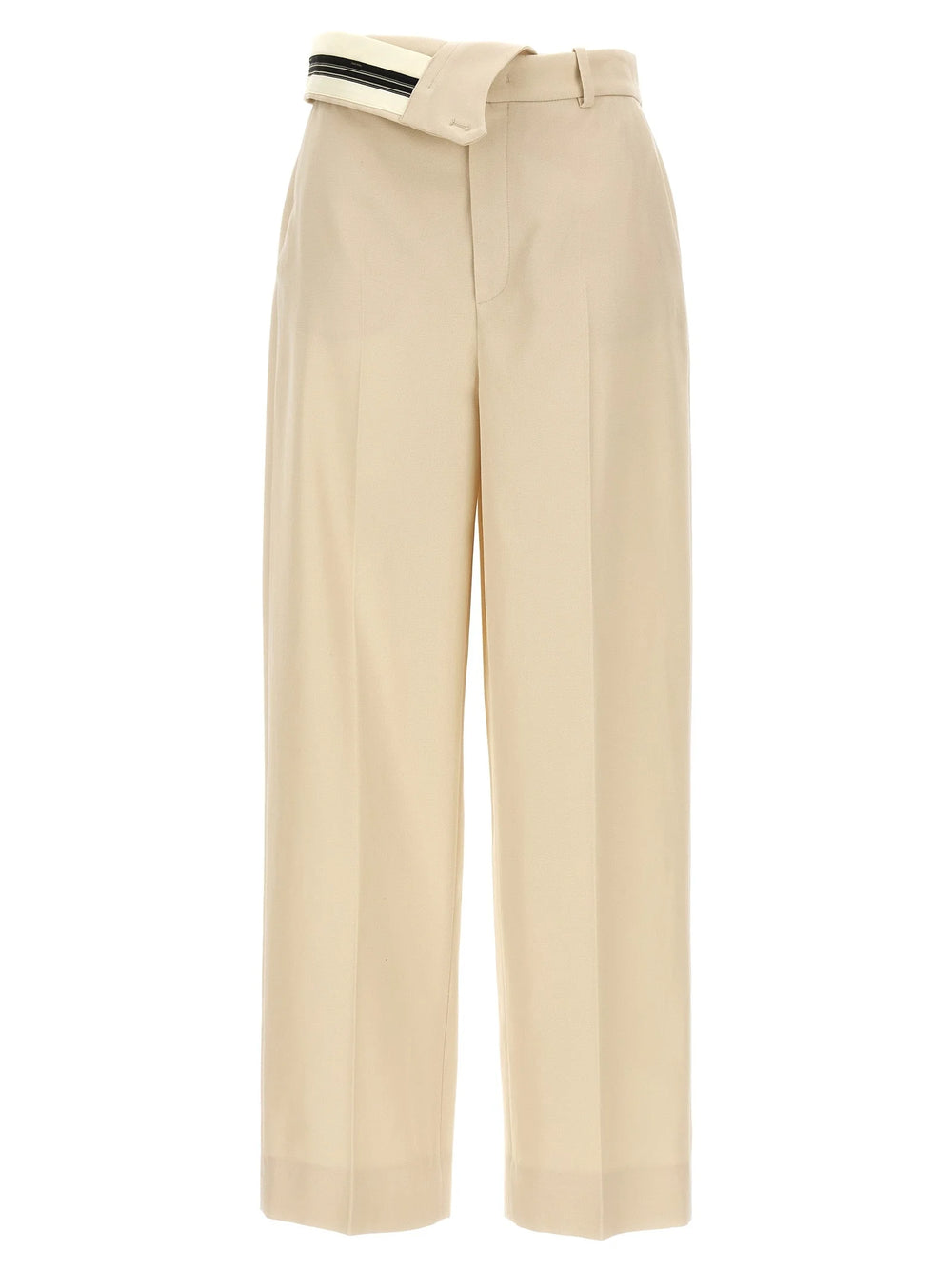 Fendi Beige Wool Casual Pants - IT44