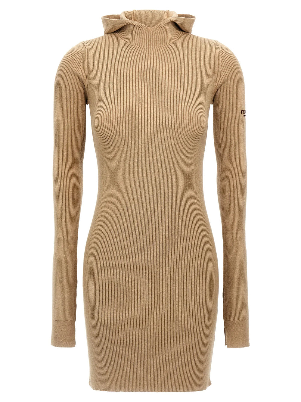 Fendi Beige Wool Short Dress - IT42