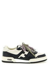 Fendi Bicolor Calfskin Athletic Sneakers - EU37/US7