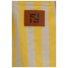 Fendi Bicolor Cotton Bermuda Shorts - IT38 | S