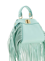 Fendi Bicolor Lamb Leather Handbag