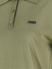 Fendi Bicolor Viscose Polo Shirt